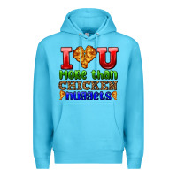 Ocean Blue i love you more than chicken nuggets Premium Hoodie - AdoDesignShop
