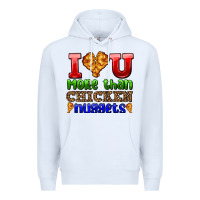 White i love you more than chicken nuggets Premium Hoodie - AdoDesignShop