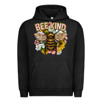 Pigment Black bee kind Urban Hoodie - NancyCooperArtShop