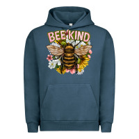 Pigment Midnight Navy bee kind Urban Hoodie - NancyCooperArtShop
