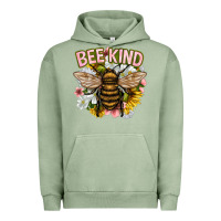 Pigment Oil Green bee kind Urban Hoodie - NancyCooperArtShop