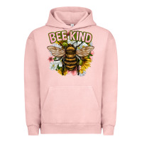 Pigment Salmon bee kind Urban Hoodie - NancyCooperArtShop