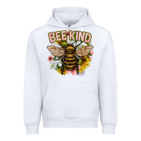 White bee kind Urban Hoodie - NancyCooperArtShop