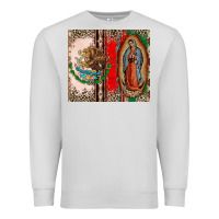Dove Grey Virgin Mary Mexican Flag Premium Sweatshirt - CTS Tumbler Store
