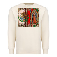 Sandshell Virgin Mary Mexican Flag Premium Sweatshirt - CTS Tumbler Store