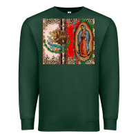 Sports Green Virgin Mary Mexican Flag Premium Sweatshirt - CTS Tumbler Store