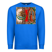 True Royal Virgin Mary Mexican Flag Premium Sweatshirt - CTS Tumbler Store