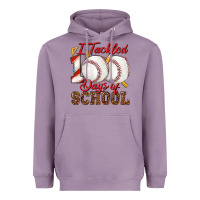 Lavender i tackled 100days of school baseball Heavyweight Hoodie - texasbilliewilder