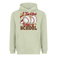 Matcha i tackled 100days of school baseball Heavyweight Hoodie - texasbilliewilder