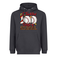 Smoke i tackled 100days of school baseball Heavyweight Hoodie - texasbilliewilder