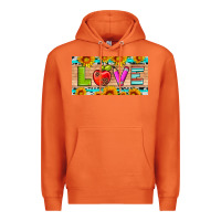 Carrot love and sunflower with pen and apple license plate template Premium Hoodie - Artiststas