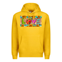 Lemon love and sunflower with pen and apple license plate template Premium Hoodie - Artiststas