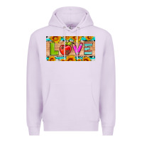 Lilac love and sunflower with pen and apple license plate template Premium Hoodie - Artiststas