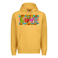 Mustard love and sunflower with pen and apple license plate template Premium Hoodie - Artiststas