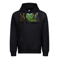 Black Peace Love Chimpanzee Urban Hoodie - LillyAllenDesigns
