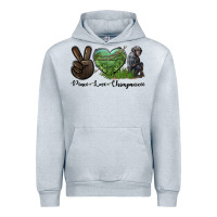 Heather Grey Peace Love Chimpanzee Urban Hoodie - LillyAllenDesigns