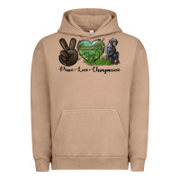 Pigment Burro Peace Love Chimpanzee Urban Hoodie - LillyAllenDesigns