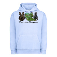 Pigment Grape Ice Peace Love Chimpanzee Urban Hoodie - LillyAllenDesigns