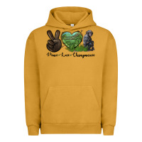 Pigment Peanut Butter Peace Love Chimpanzee Urban Hoodie - LillyAllenDesigns