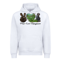 White Peace Love Chimpanzee Urban Hoodie - LillyAllenDesigns