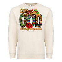 Sandshell with god all things are possible Premium Sweatshirt - CTS Tumbler Store