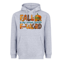 Heather Grey fall is my second favorite f word Heavyweight Hoodie - Zillion Design Studio