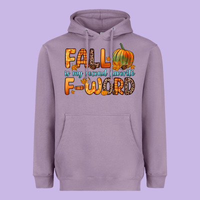 Fall Is My Second Favorite F Word Heavyweight Hoodie Designed By Zillion Design Studio