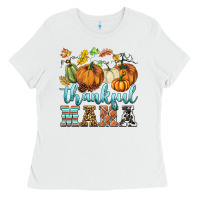 White thankful mama Ladies Tee - BarkalooDesign