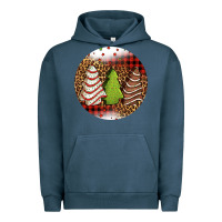 Pigment Midnight Navy Christmas tree cakes Christmas Urban Hoodie - Jasminsmagicworld
