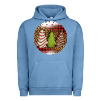 Pigment Pebble Blue Christmas tree cakes Christmas Urban Hoodie - Jasminsmagicworld