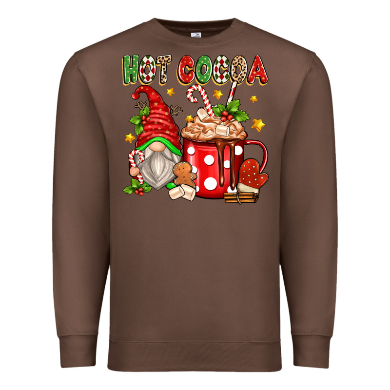 Hot Cocoa Gnome Premium Sweatshirt by texasbilliewilder | Teevron