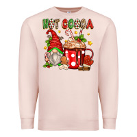 Pale Pink hot cocoa gnome Premium Sweatshirt - texasbilliewilder