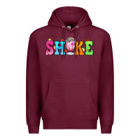Burgundy shake with milkshake Premium Hoodie - AdoDesignShop