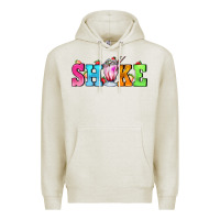 Oatmeal Heather shake with milkshake Premium Hoodie - AdoDesignShop