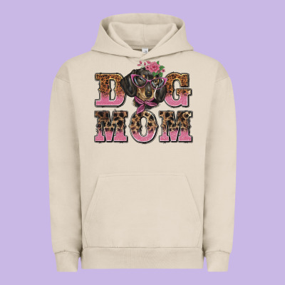 Dog Mom Dachshund Urban Hoodie Designed By Barkaloodesign