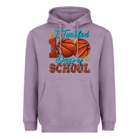 Lavender i tackled 100days of school basketball Heavyweight Hoodie - texasbilliewilder