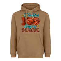 Toasted Coconut i tackled 100days of school basketball Heavyweight Hoodie - texasbilliewilder