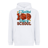 White i tackled 100days of school basketball Heavyweight Hoodie - texasbilliewilder