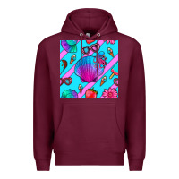 Burgundy sea shell Premium Hoodie - BundleAndBundleShop