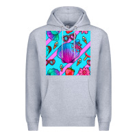Heather Grey sea shell Premium Hoodie - BundleAndBundleShop