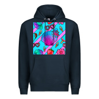 Navy sea shell Premium Hoodie - BundleAndBundleShop