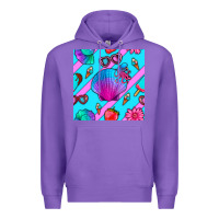 Purple sea shell Premium Hoodie - BundleAndBundleShop