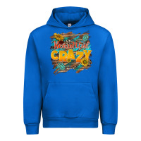 Cobalt beautiful crazy Urban Hoodie - NancyCooperArtShop