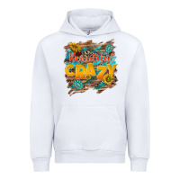 White beautiful crazy Urban Hoodie - NancyCooperArtShop