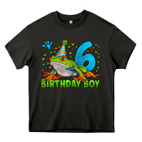 Asphalt birthday boy frog age 6 Heavy Core Tee - LillyAllenDesigns