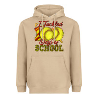 Mushroom i tackled 100days of school softball Heavyweight Hoodie - texasbilliewilder