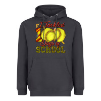 Smoke i tackled 100days of school softball Heavyweight Hoodie - texasbilliewilder