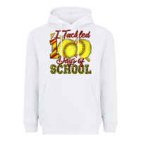 White i tackled 100days of school softball Heavyweight Hoodie - texasbilliewilder