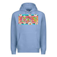 Colony Blue hippie and daisys license plate template Premium Hoodie - Artiststas