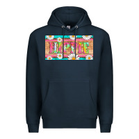 Navy hippie and daisys license plate template Premium Hoodie - Artiststas